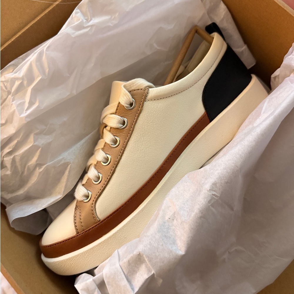 Vionic Women's White, Brown, and Black Sneakers - Picture 6 of 9